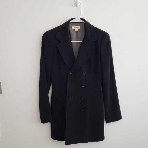 BEBE Vintage Y2K black blazer Size 0 - Picture 1 of 11